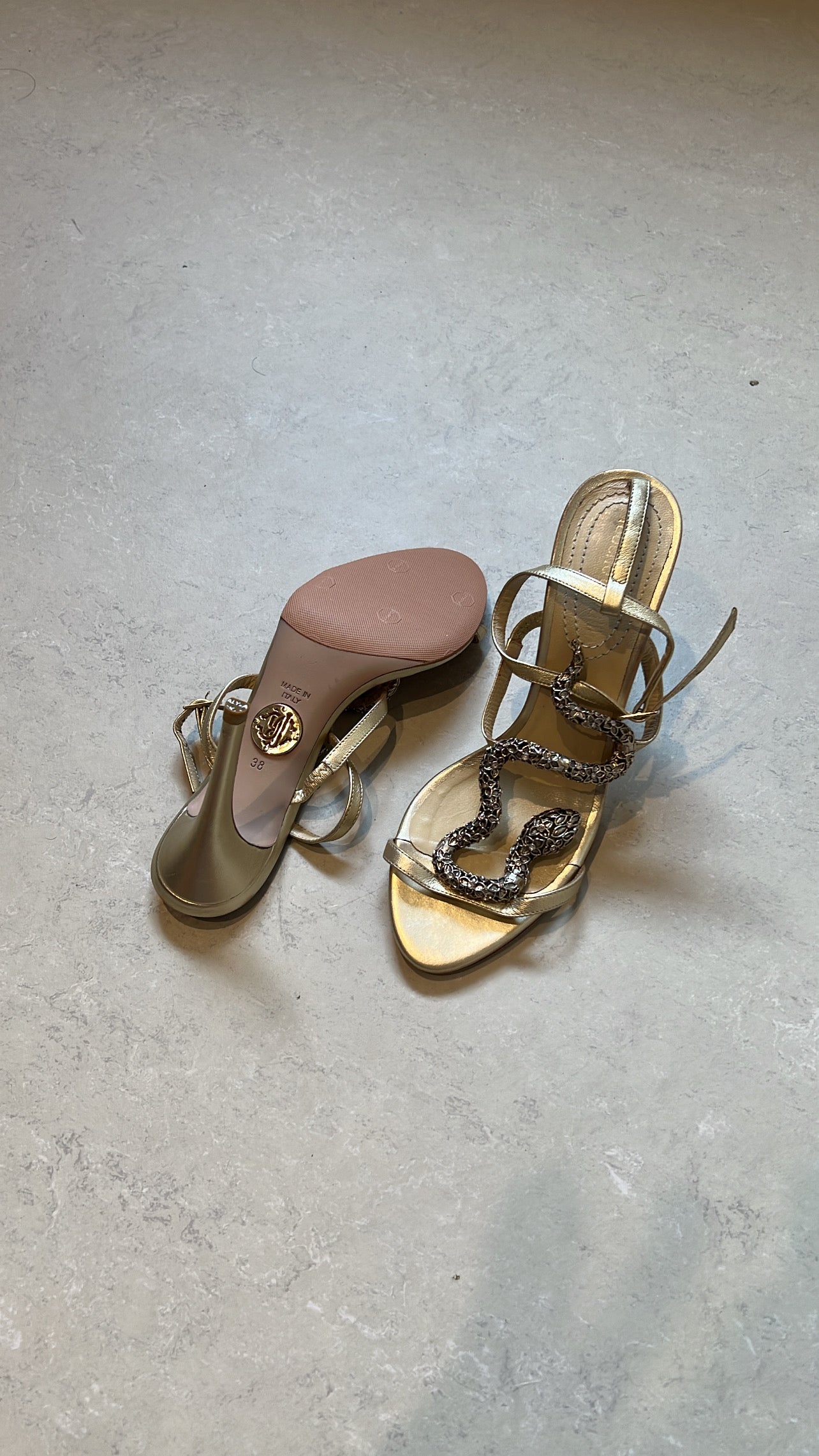 ROBERTO CAVALLI - SERPENT SANDALS EU 38