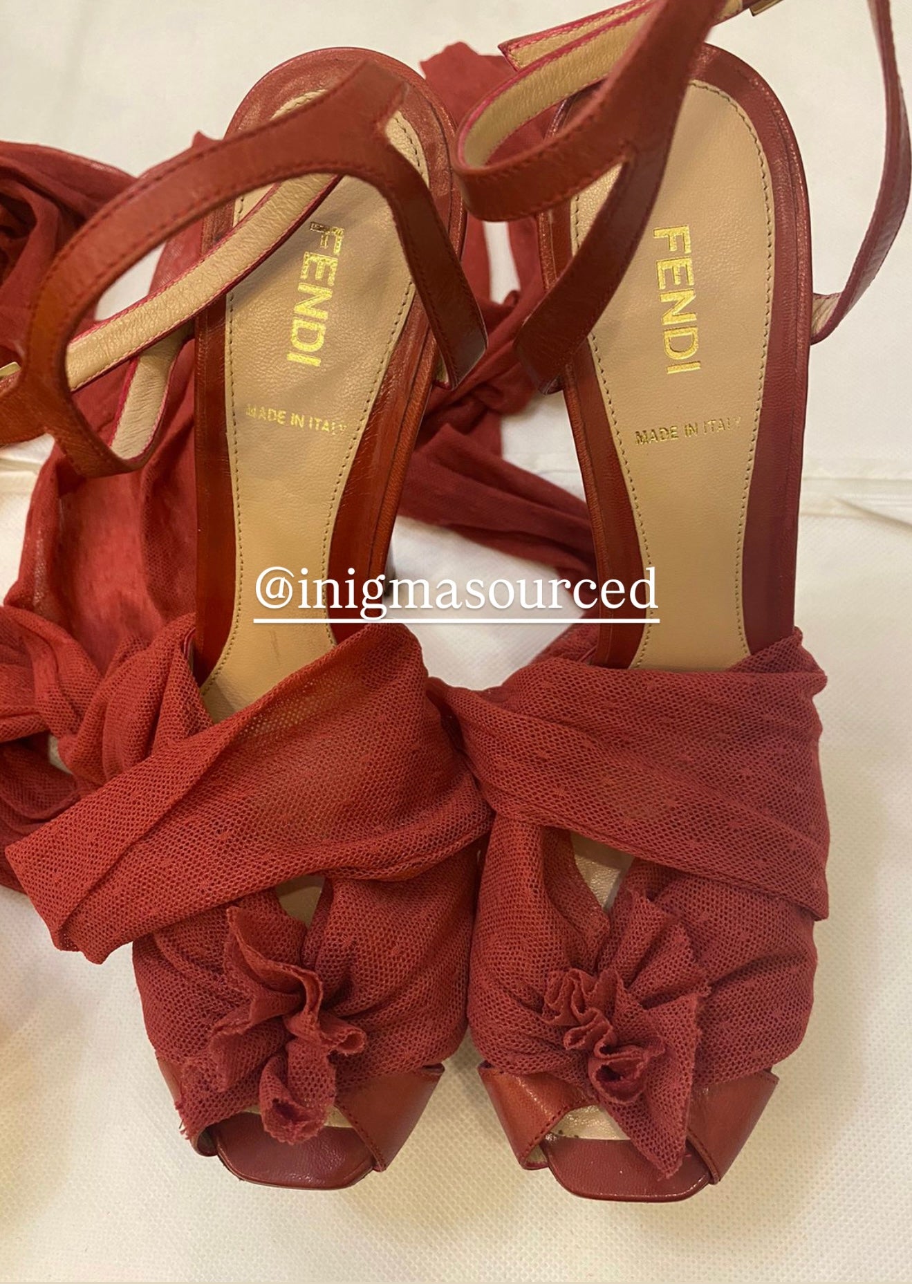 Fendi Cinderella lucite SS2010 Eu 41