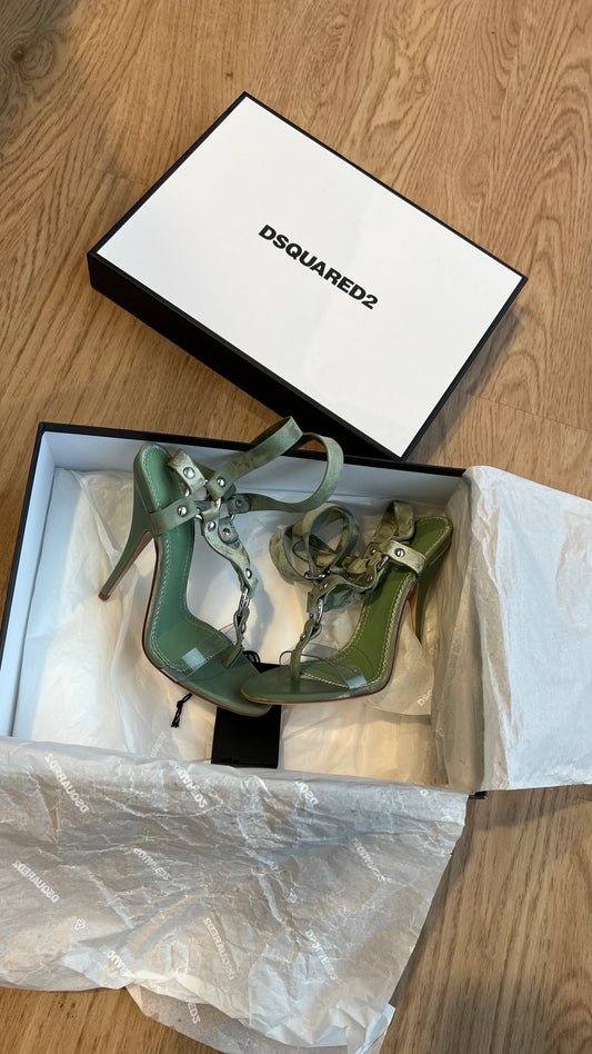 DSQUARED2 BONDAGE HEELED SANDALS EU 38 | EU 39