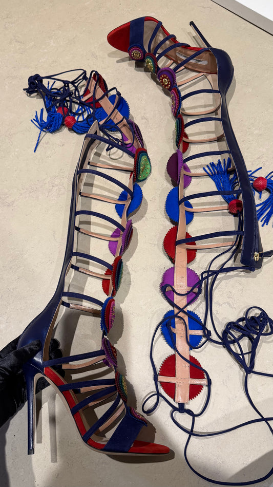 Brian Atwood - lace up Gladiator sandals