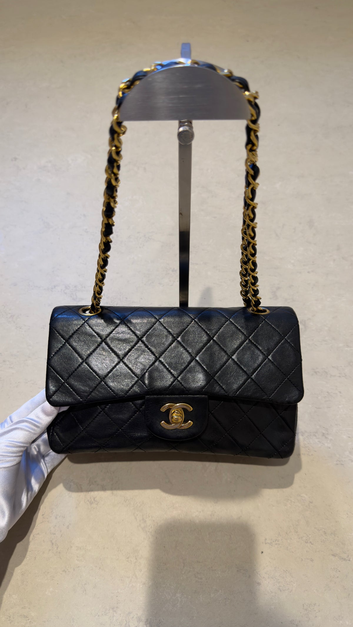 Chanel - Vintage Small Classic Double Flap Bag lambskin