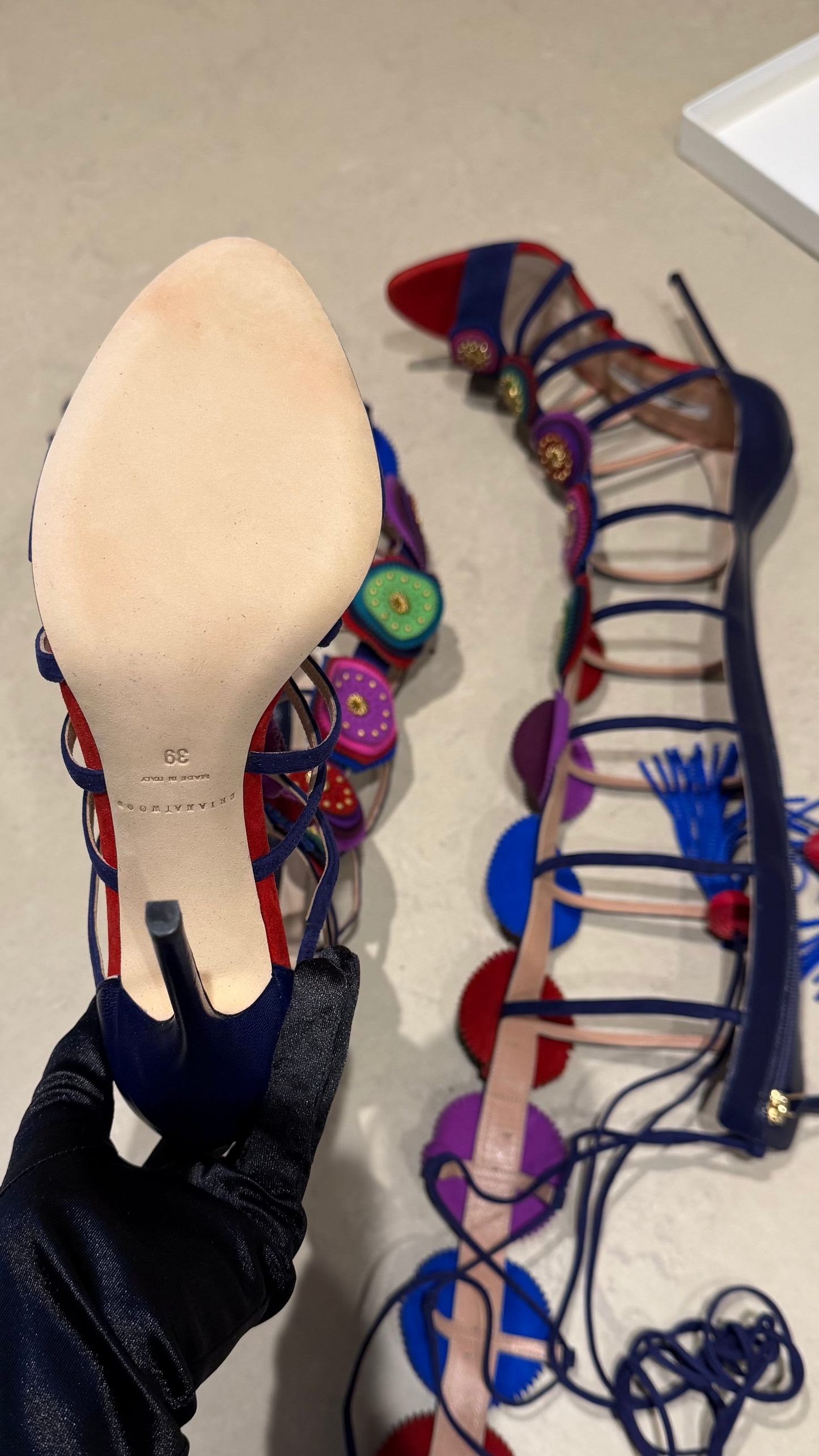 Brian Atwood - lace up Gladiator sandals