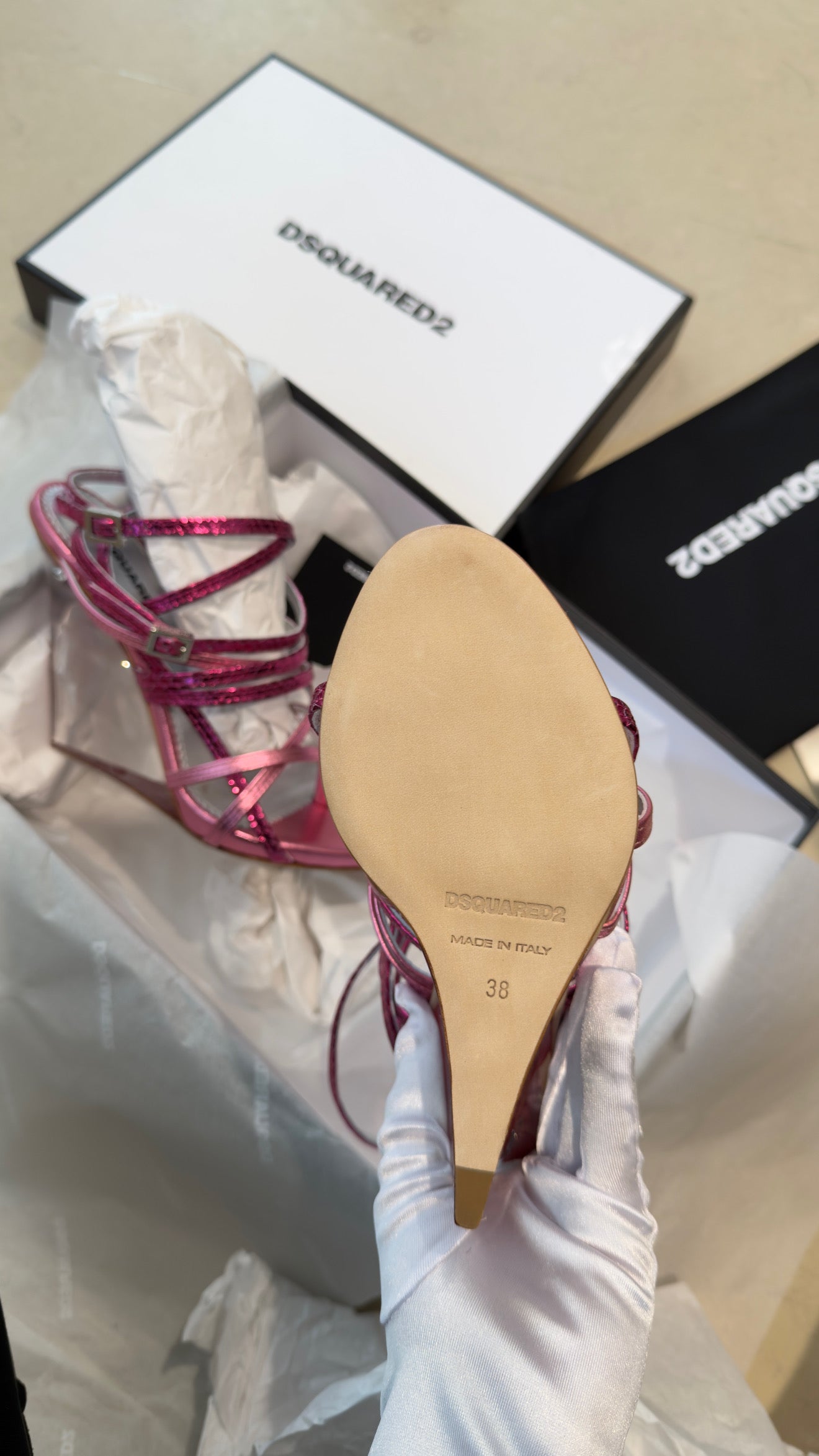 Dsquared2 wedgie sandals uk 5