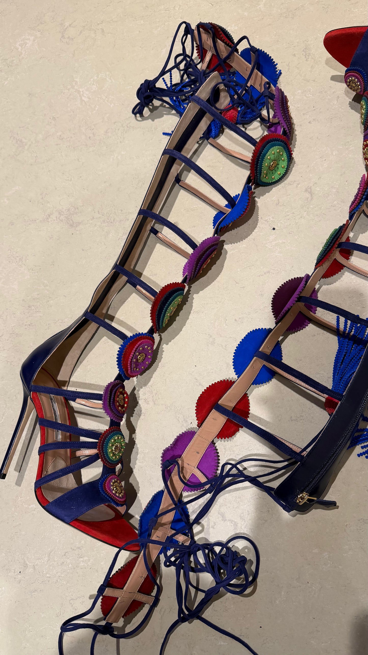 Brian Atwood - lace up Gladiator sandals