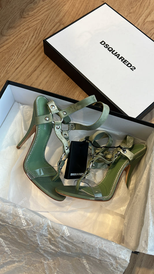 DSQUARED2 BONDAGE HEELED SANDALS EU 38 | EU 39