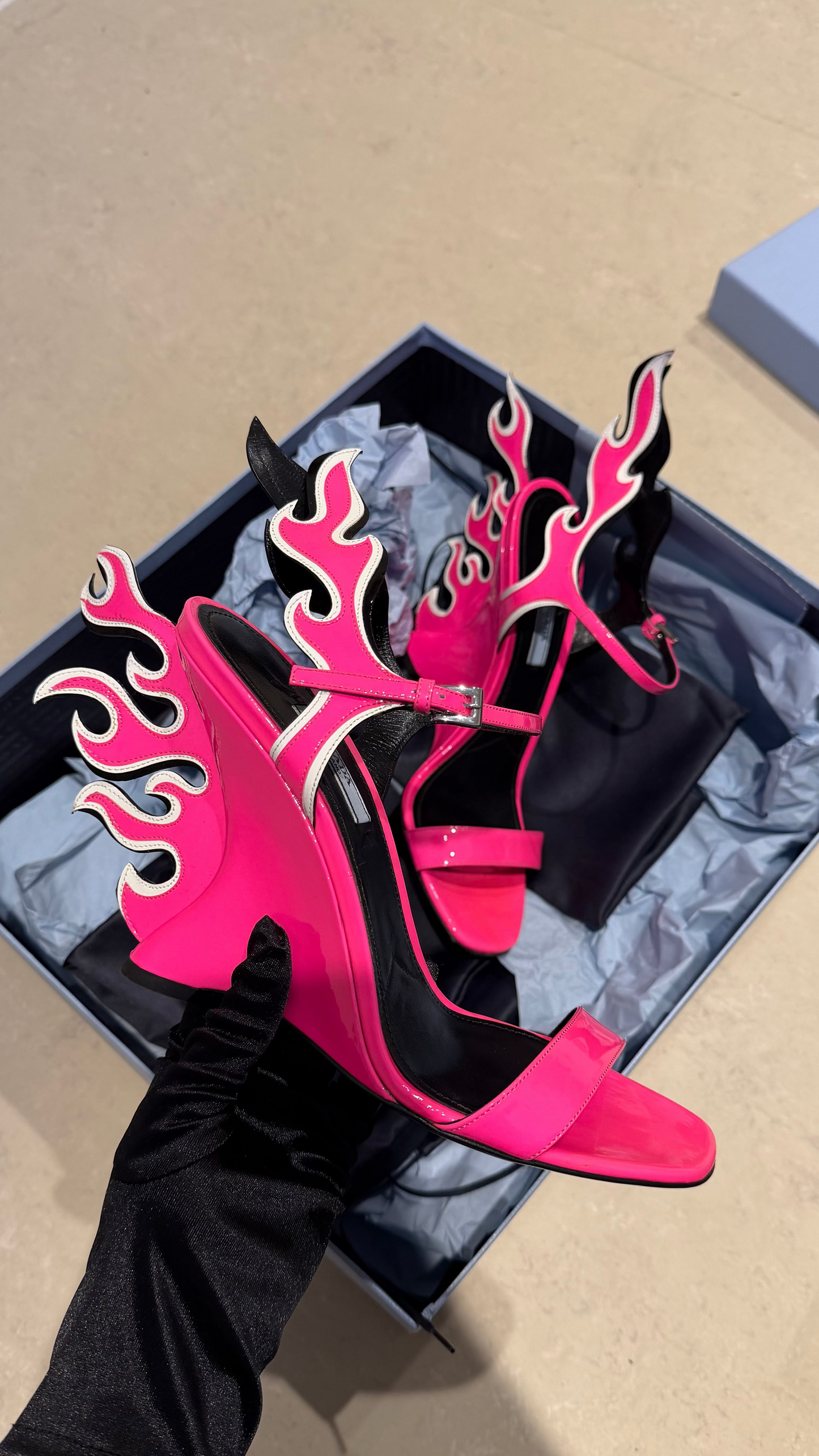 Prada flame wedge - EU 39.5