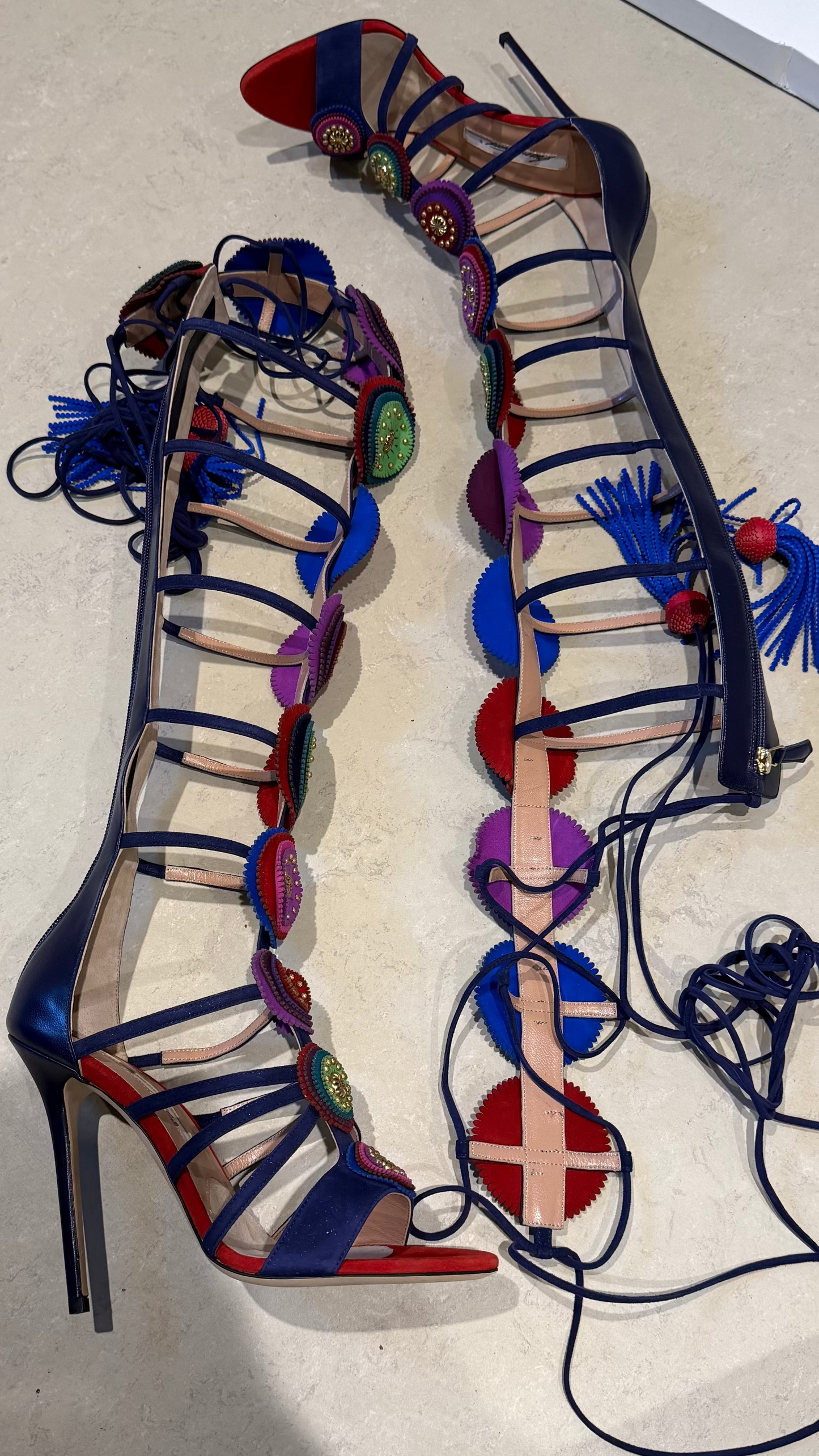 Brian Atwood - lace up Gladiator sandals