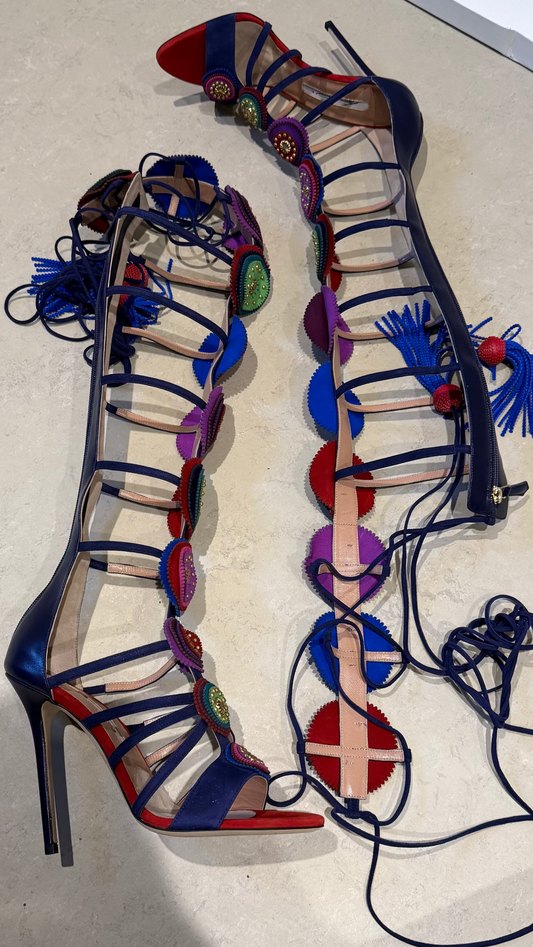 Brian Atwood - lace up Gladiator sandals