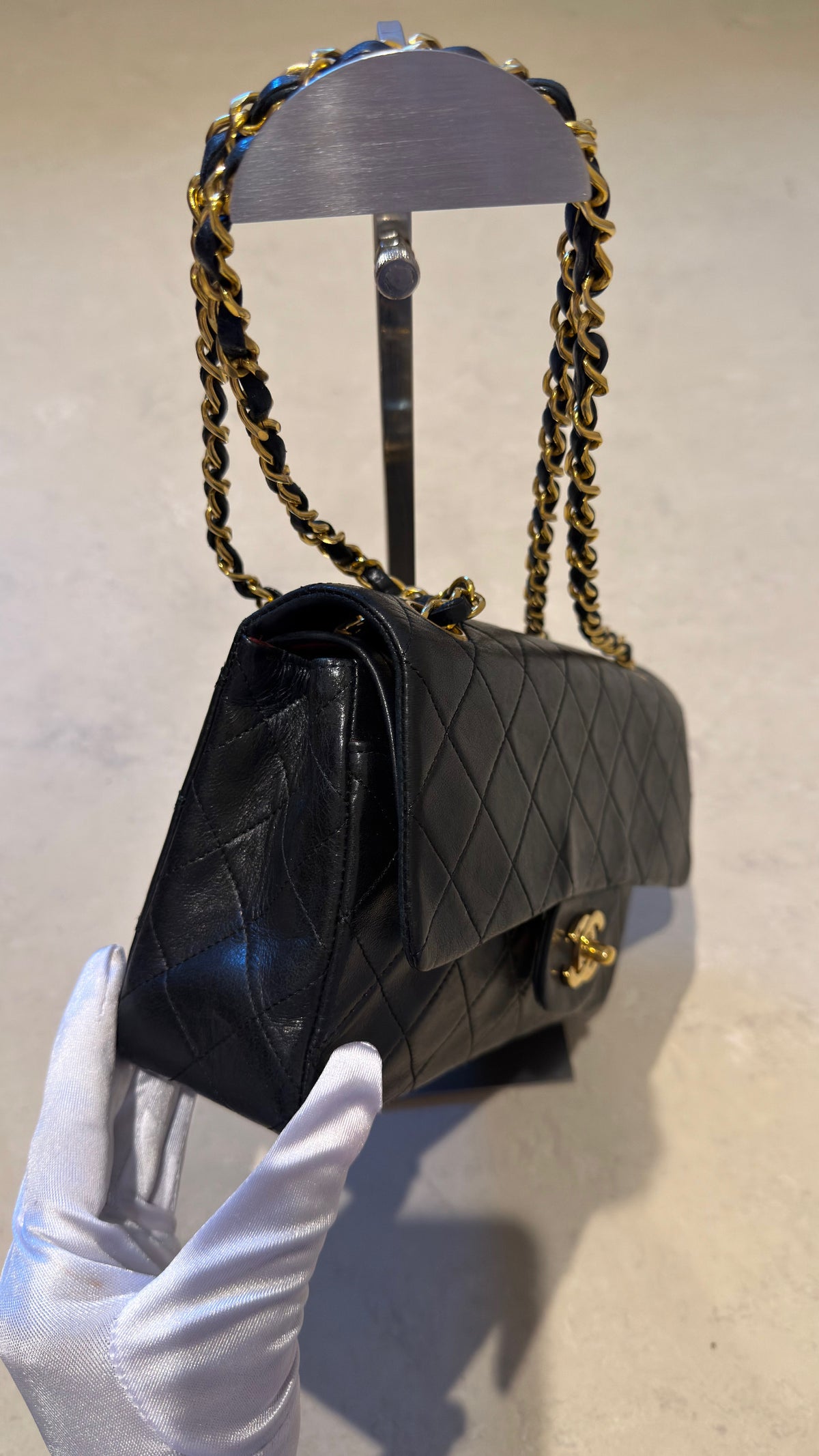 Chanel - Vintage Small Classic Double Flap Bag lambskin