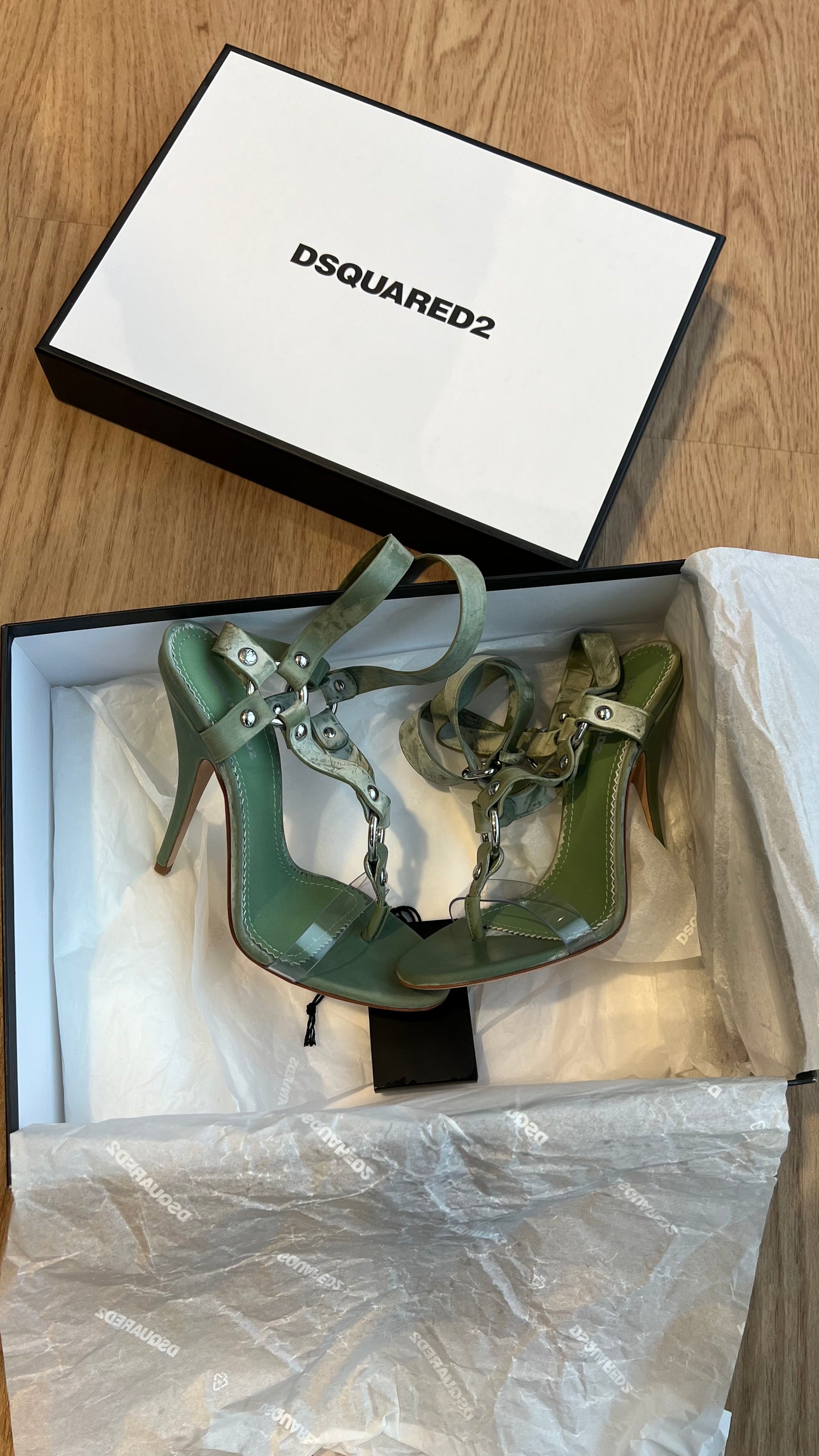 DSQUARED2 BONDAGE HEELED SANDALS EU 38 | EU 39