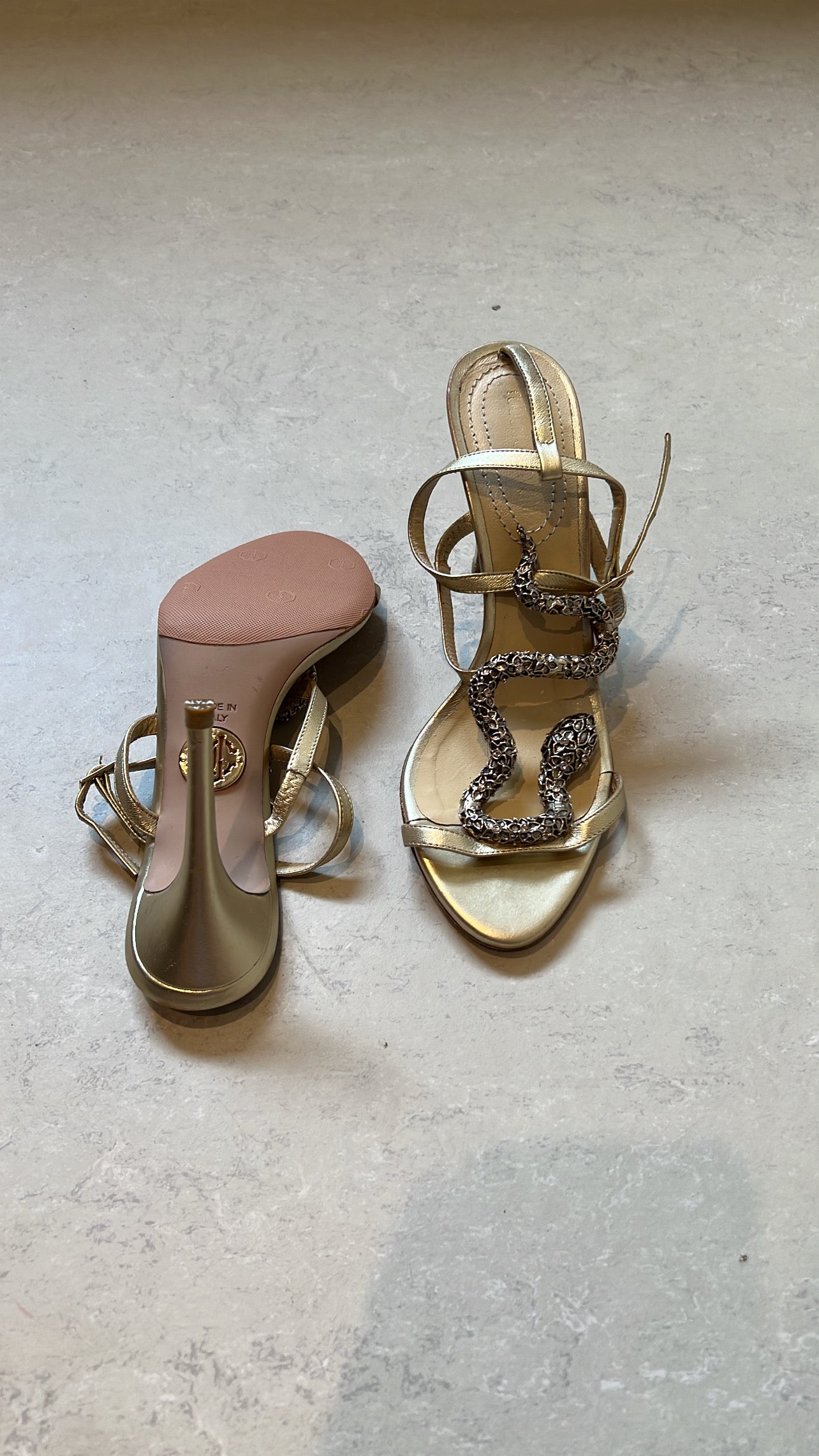 ROBERTO CAVALLI - SERPENT SANDALS EU 38