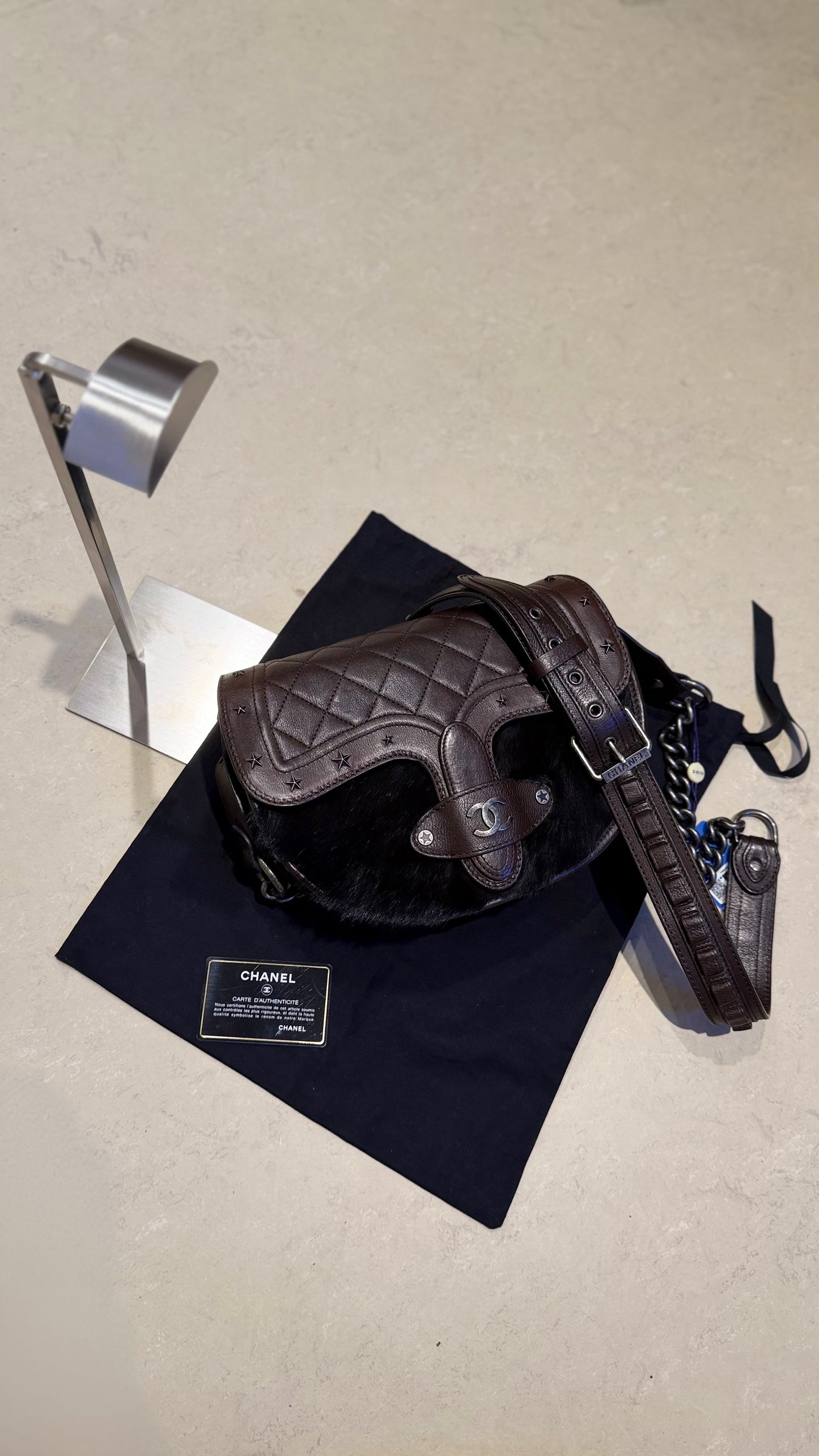 Chanel 2014 Paris Dallas texas saddle | Brown